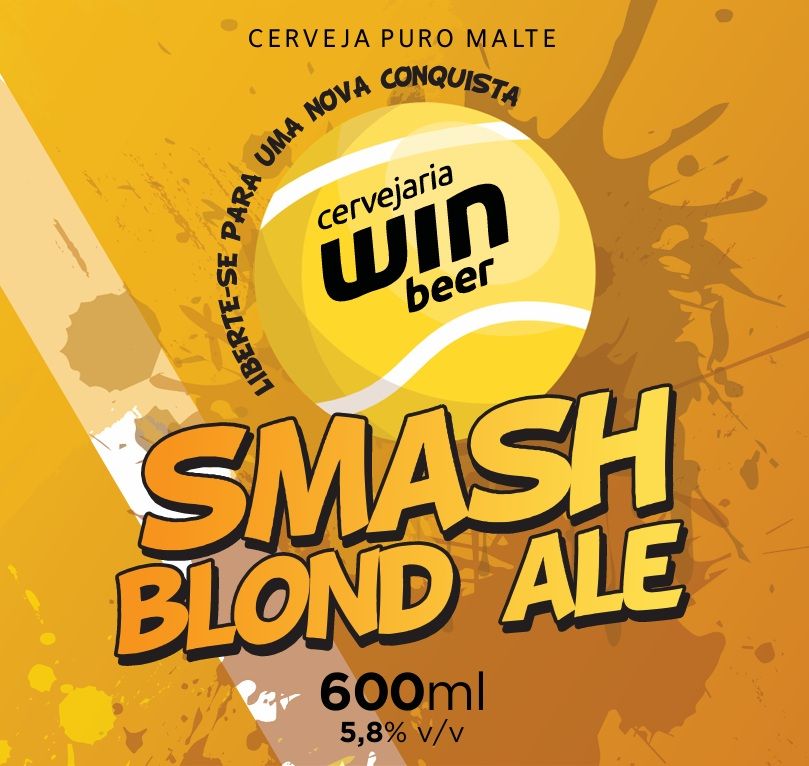 Rótulo Smash Blond Ale, SMaSH Blond Ale